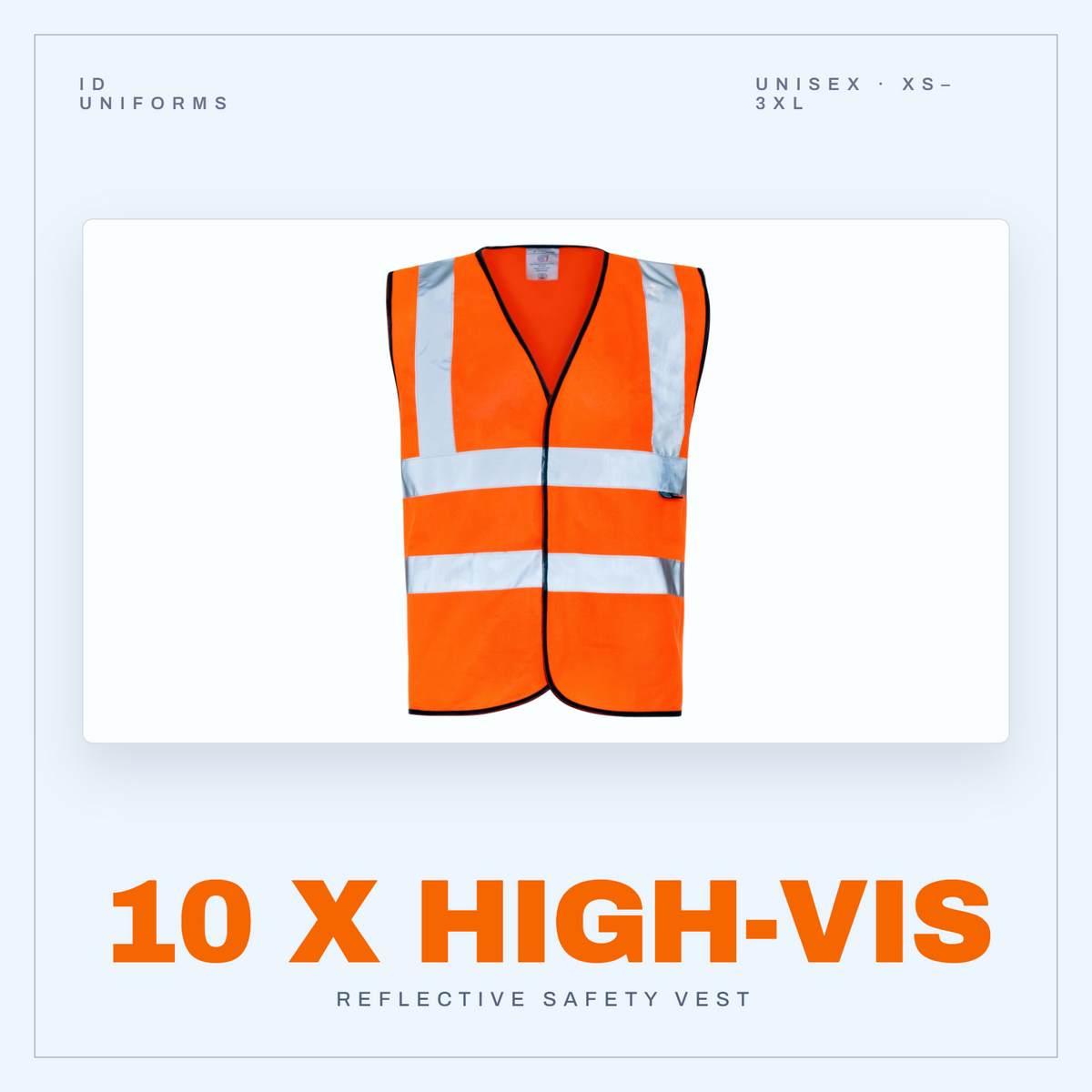HI-VIS VESTS 10x BUNDLE