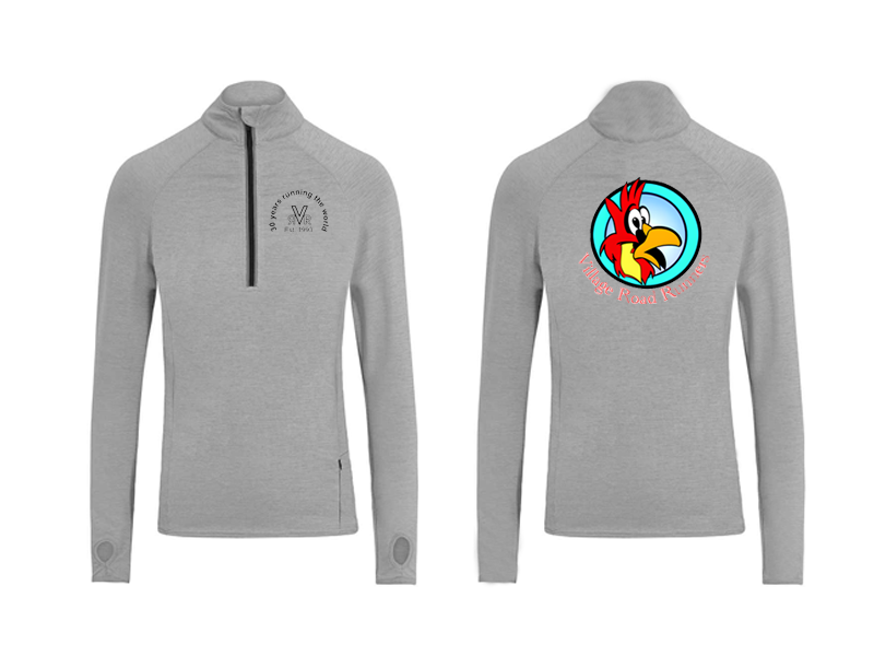Village Road Runners Half Zip Cool Flex Top
