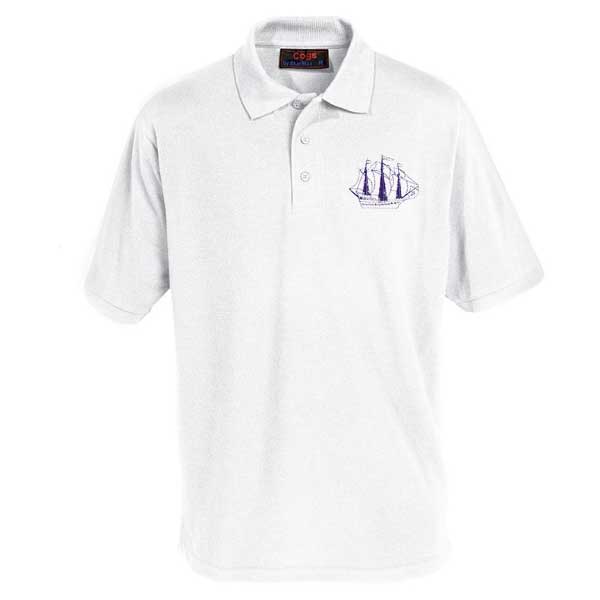 Dawpool School Polo Shirt White