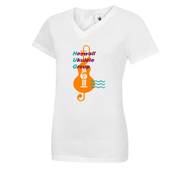 HUG Ladies V Neck T shirt
