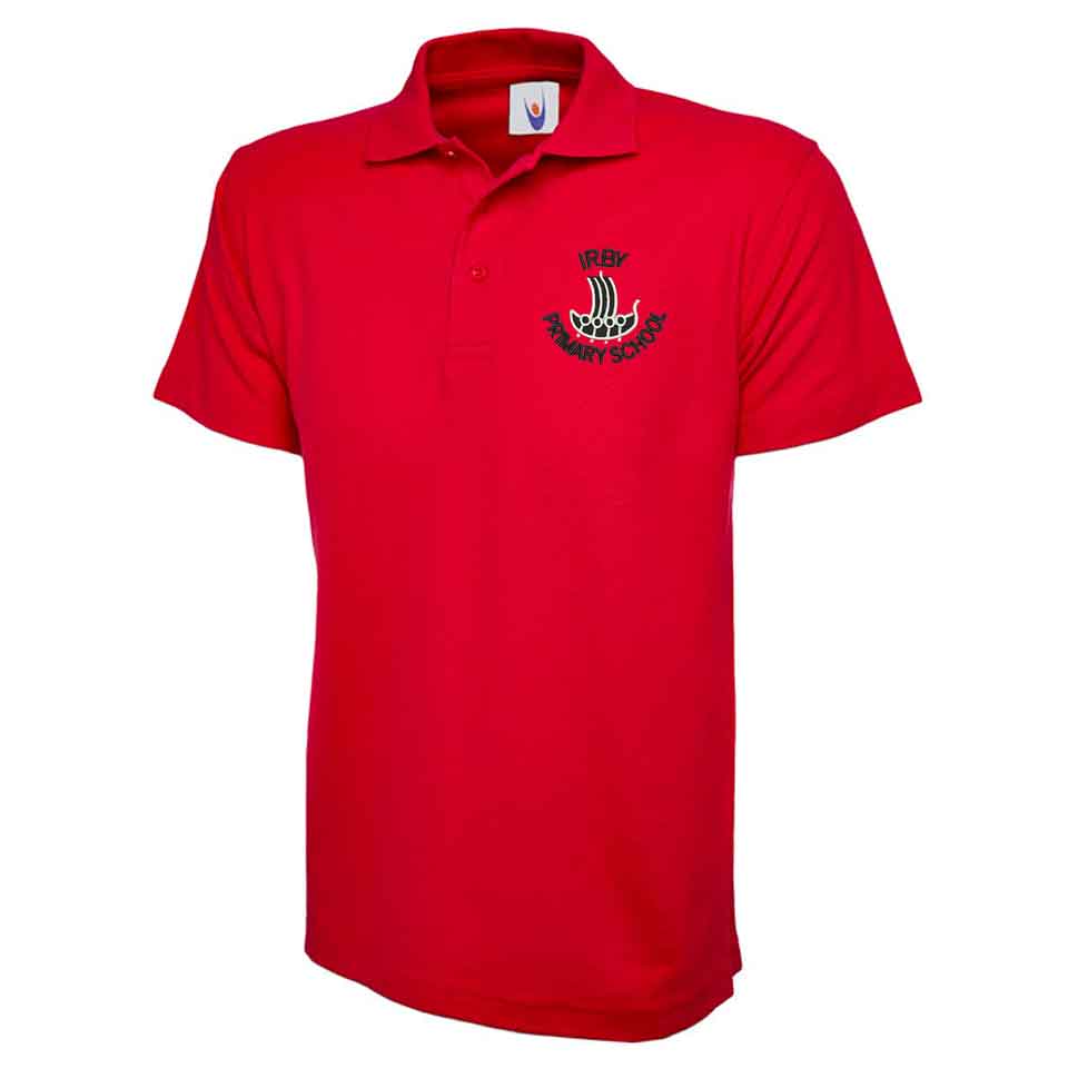 Irby Primary Red School Polo Shirt