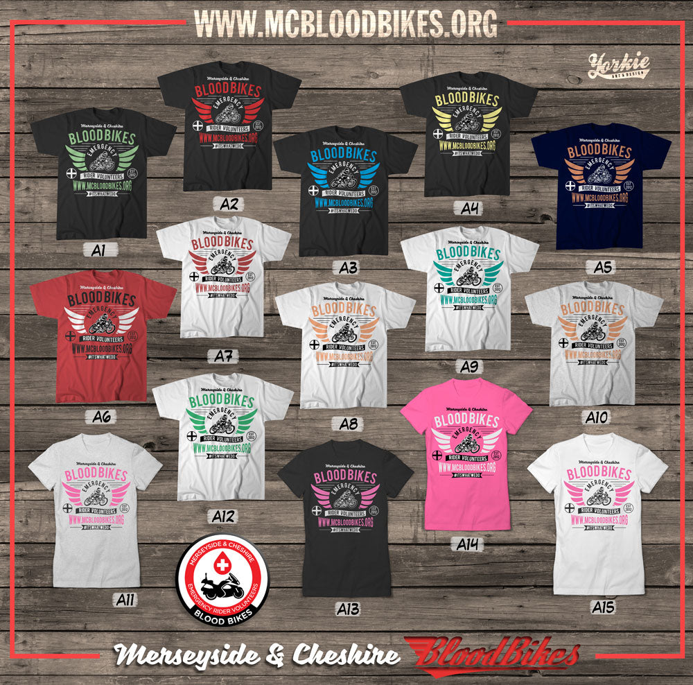Blood Bikes Retro T Shirt
