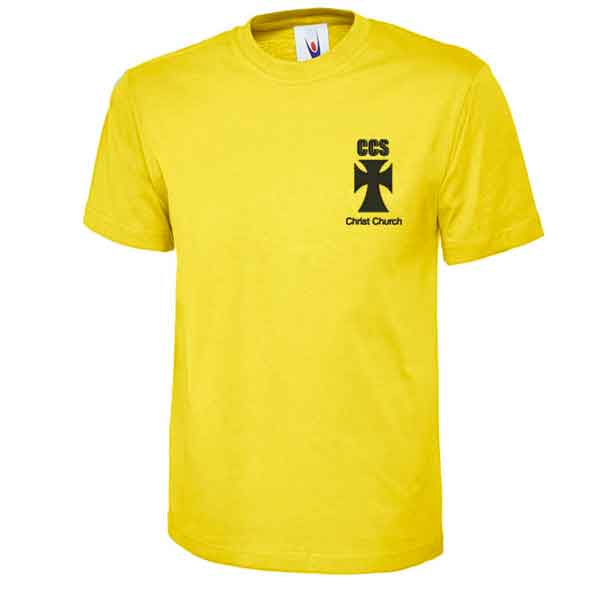 Christchurch Yellow PE Shirt