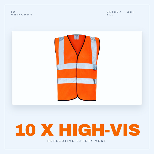 HI-VIS VESTS 10x BUNDLE
