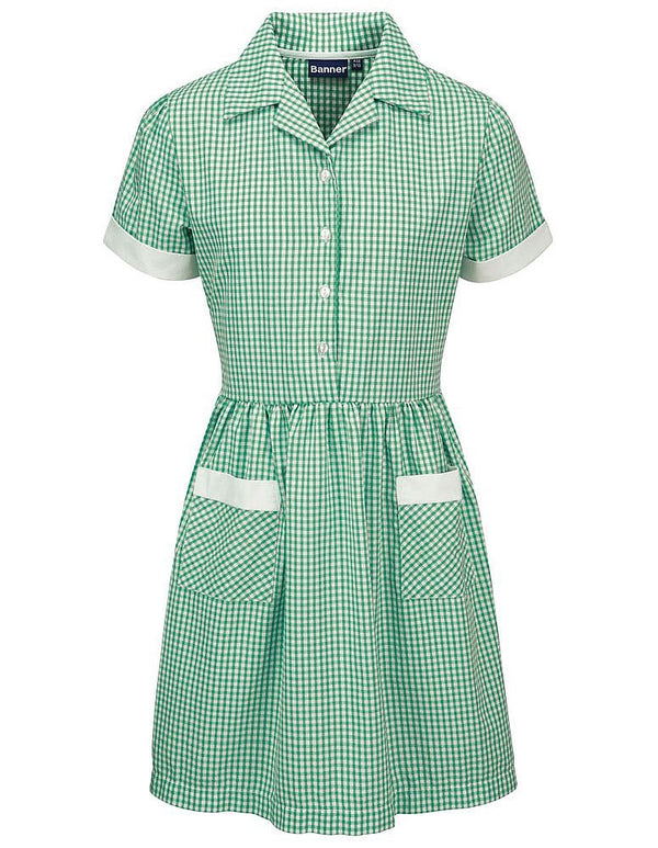 Gingham Green Ayre Summer Dress