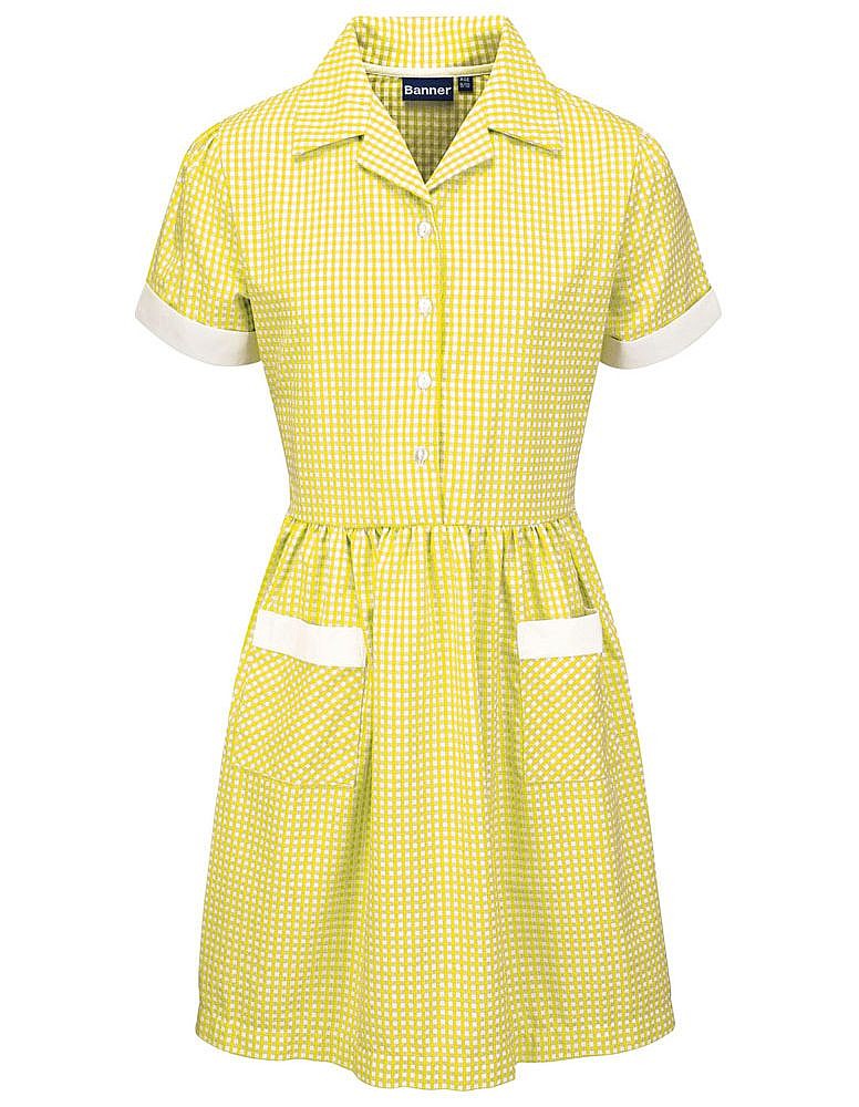 Gingham Yellow Ayre Summer Dress