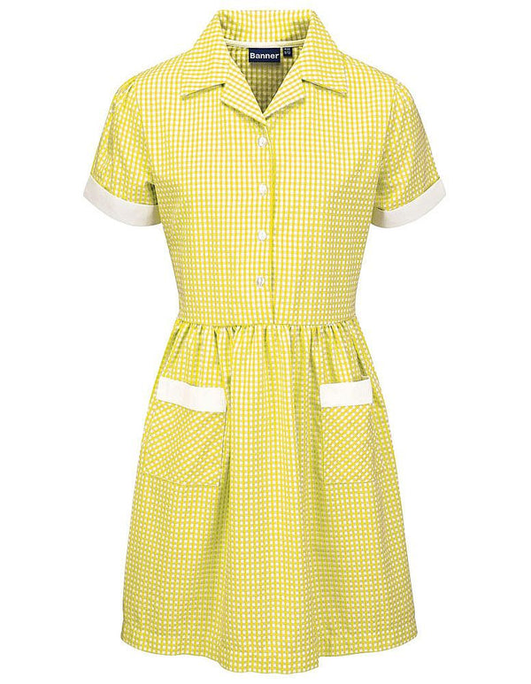 Gingham Yellow Ayre Summer Dress