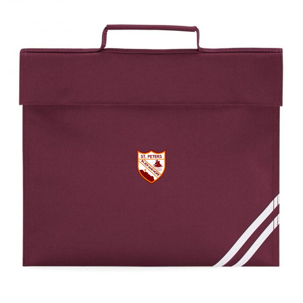 Burgundy Bookbag St Peters (Noctorum)
