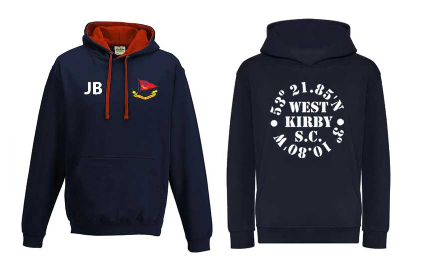 Kids Size West Kirby Sailing Club Hoodie Design 2