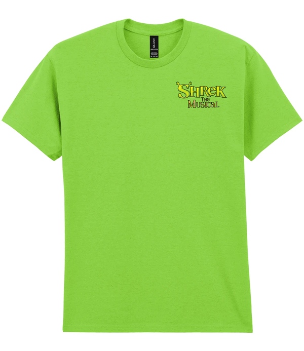 Shrek the Musical Lime Green T-Shirt Right Breast Print