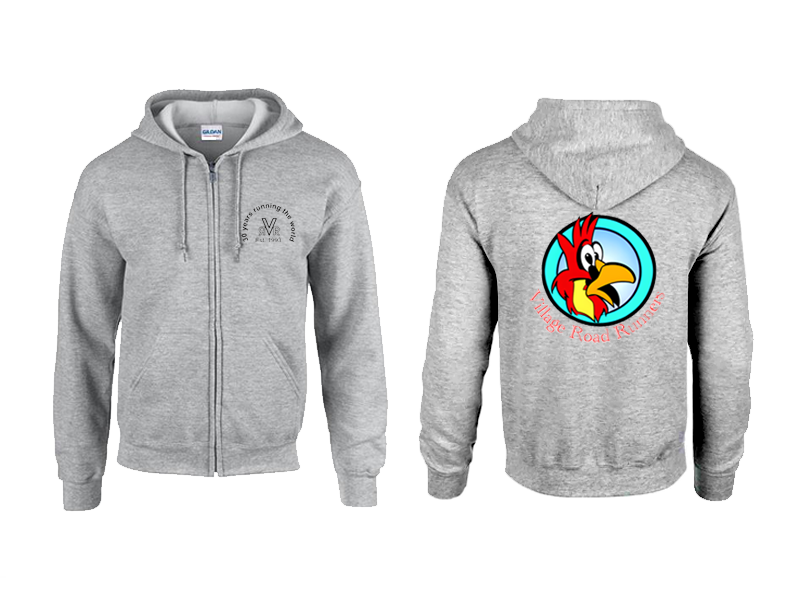 Village Road Runners Zipped Sports Hoodie