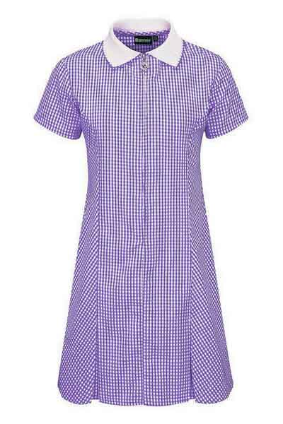 Purple Gingham Summer Dress