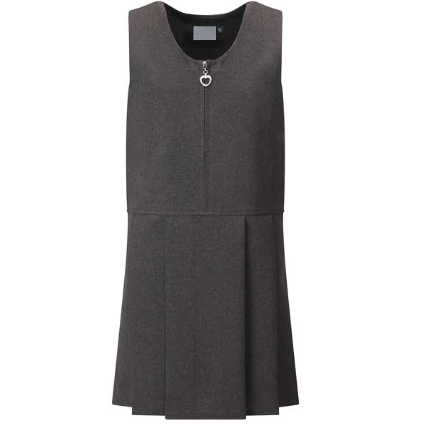 Girls Infants & Junior Grey Pinafore Dress