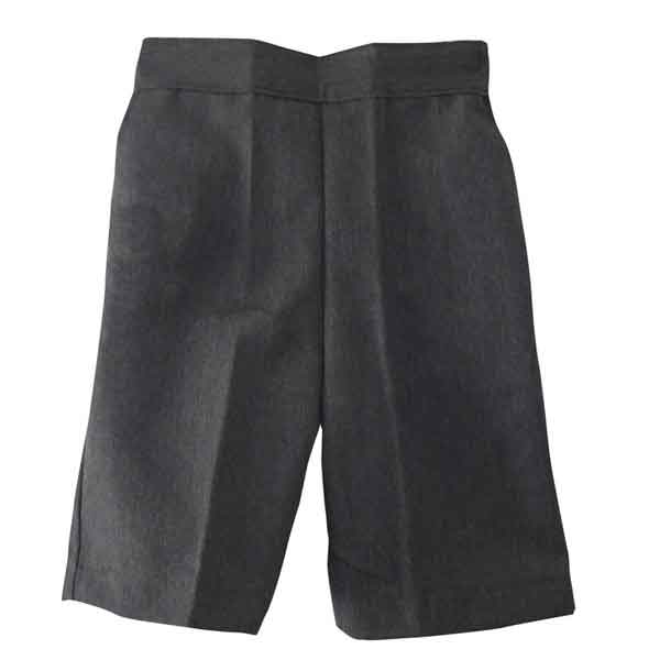 Elasticated Pull Up Grey Shorts