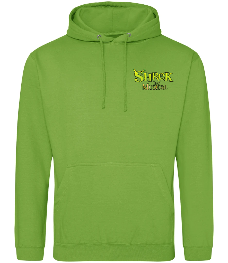 Shrek the Musical Lime Green Hoodie Right Breast Print