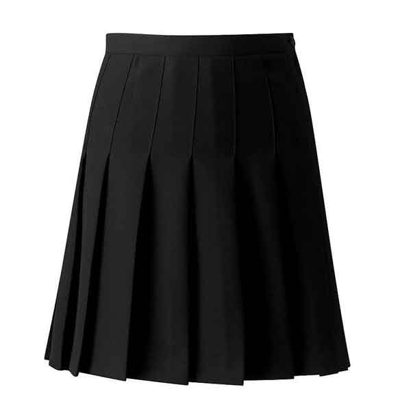 Black Knife Pleat Skirt