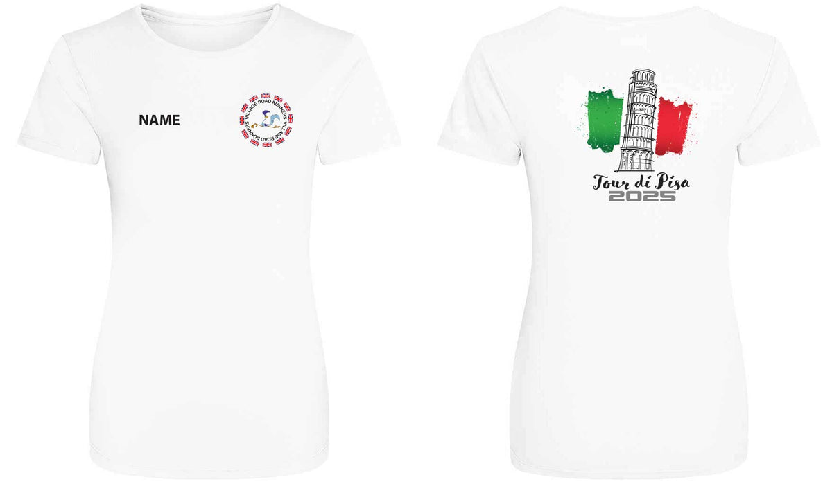 VRR Ladies T Shirt Pisa Back Print