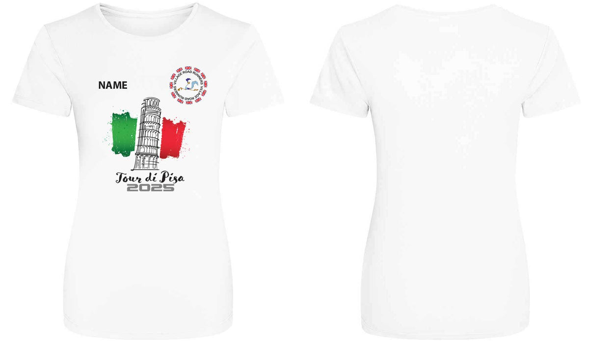 VRR Ladies T Shirt Pisa Front Print