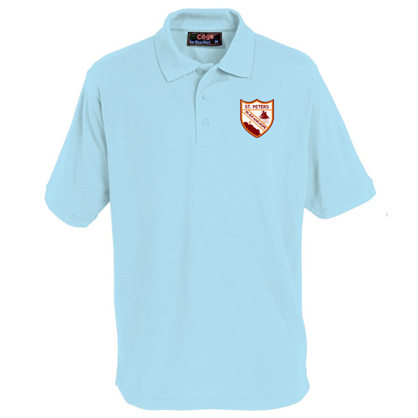 Light Blue Polo St Peters (Noctorum)