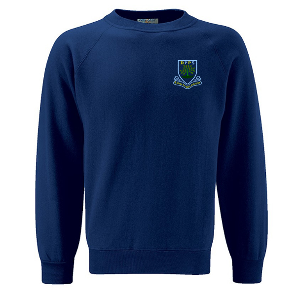 Navy Sweatshirt Devonshire Park Right Breast Print