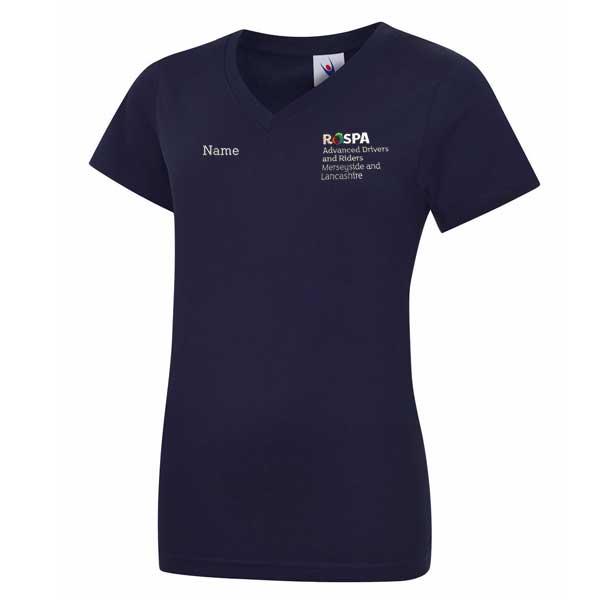 ROSPA Ladies V Necked T Shirt