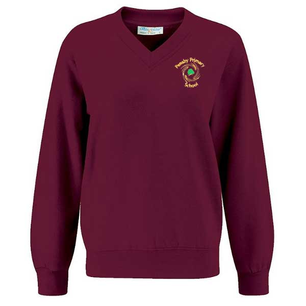 Pensby primary v-neck sweatshirt