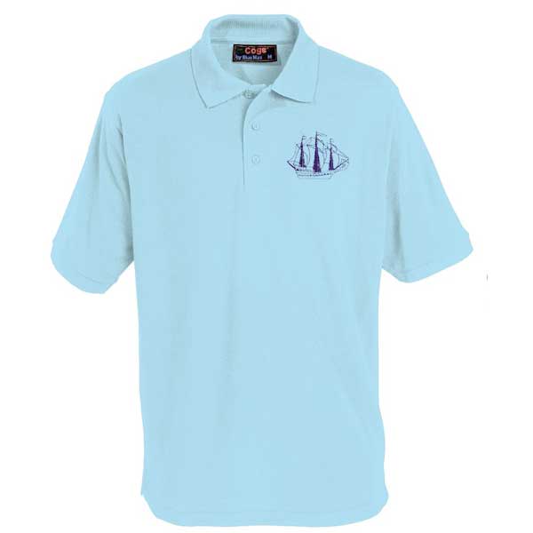 Dawpool School Polo Shirt Blue