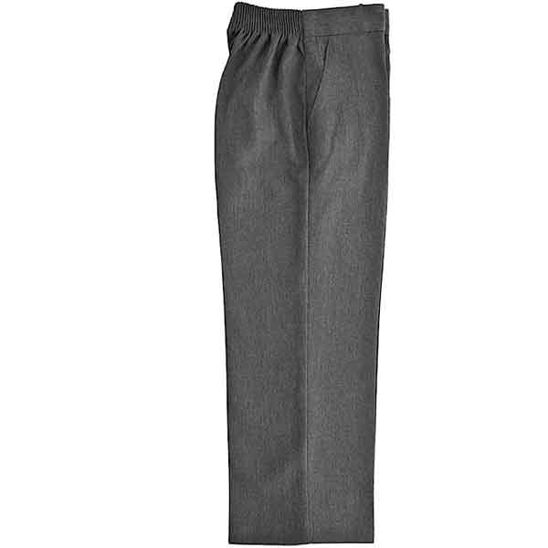 Elasticated Pull Up Grey Trousers