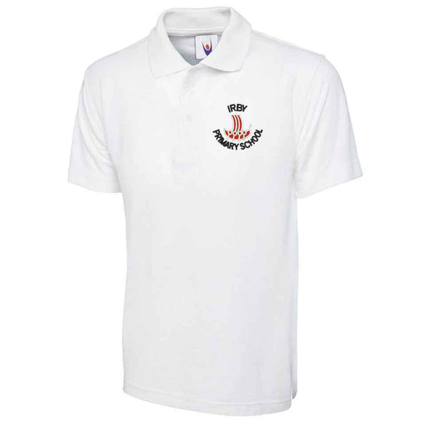 Irby Primary White PE Polo Shirt