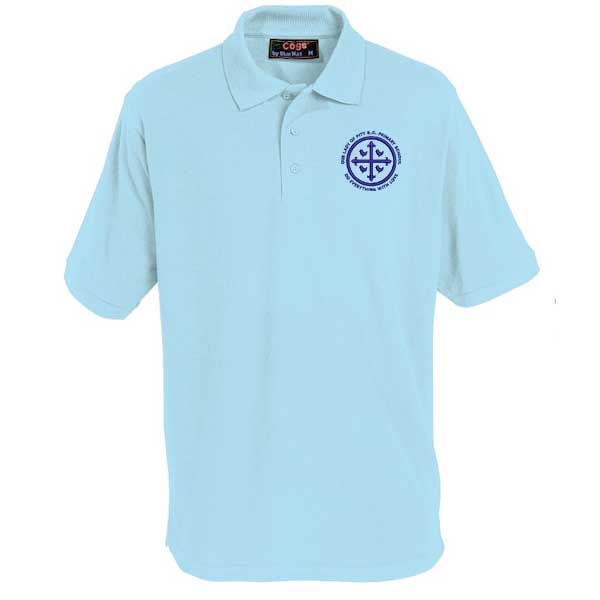 Our Lady of Pity Infants Pale Blue Polo Shirt
