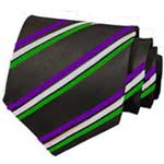 Hilbre Green Stripe Tie Yr 9 Sept 25