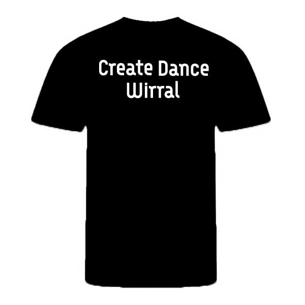 Create Dance Black Adult Size T Shirt
